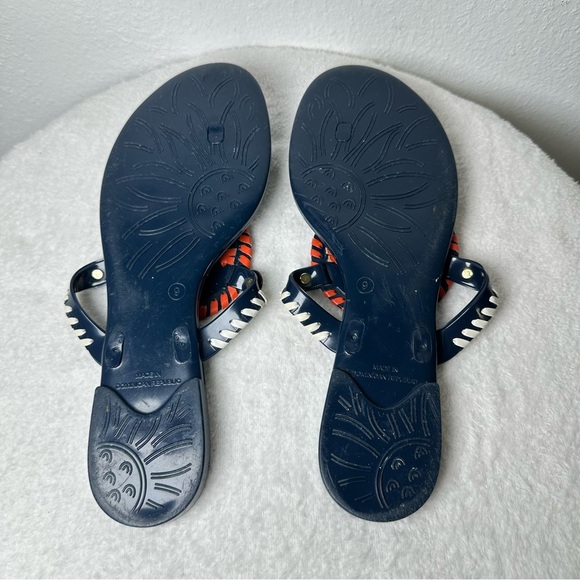 Jack Rogers Georgica Jelly Flip-Flop Thong Sandals - Picture 8 of 11